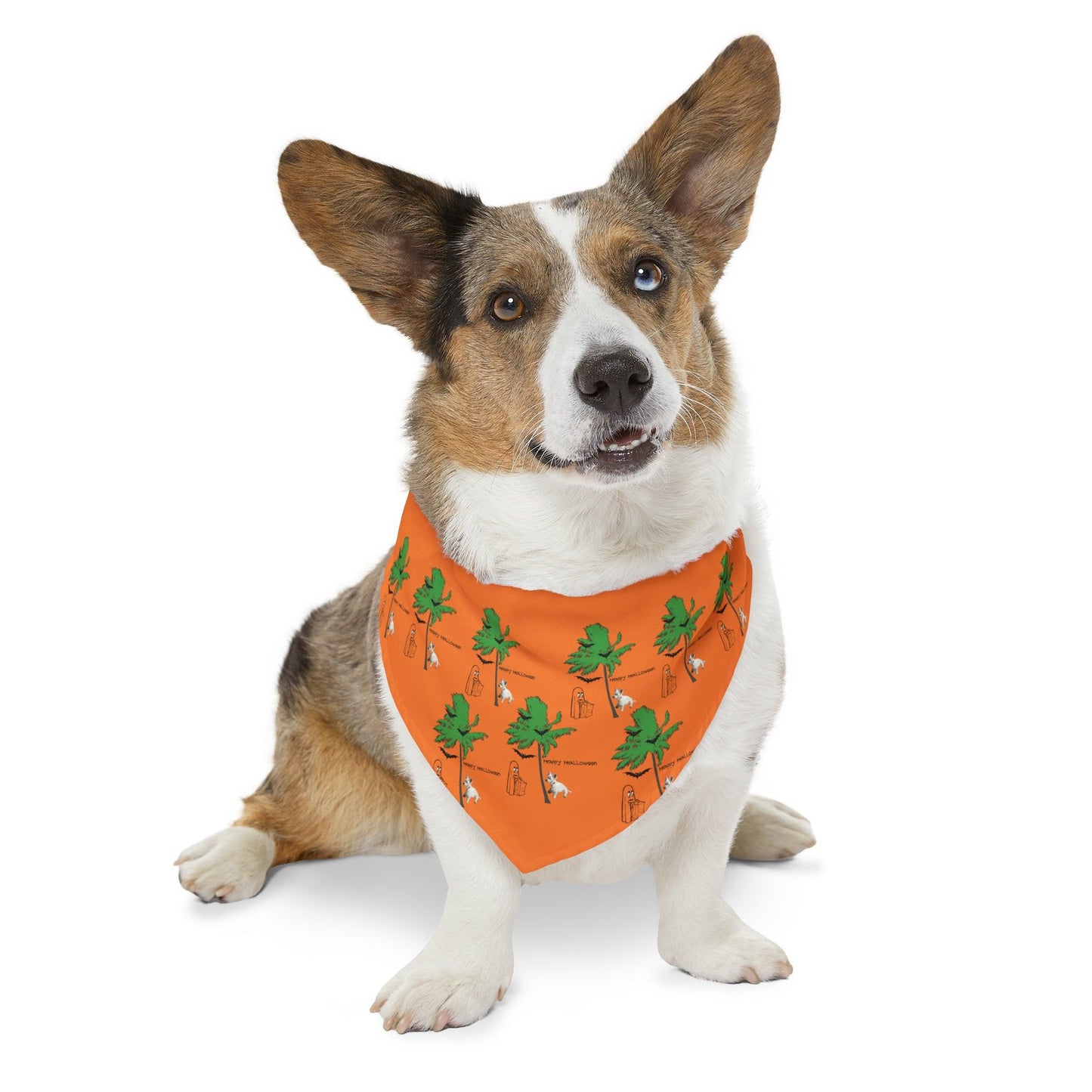 Miniaday Designs Westie Orange Pet Bandana Collar - Miniaday Designs, LLC.