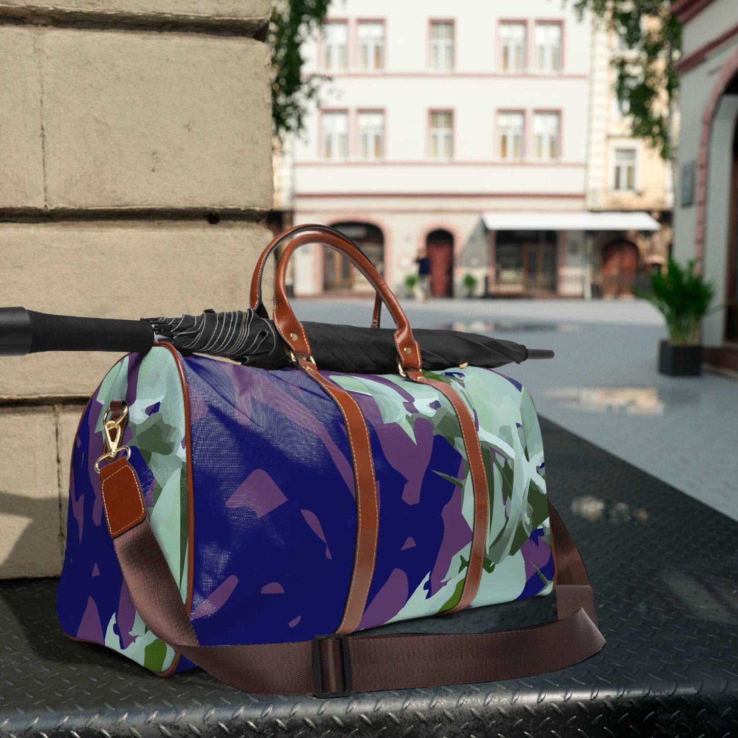 FREE SHIPPING Floral Abstraction Harmony Collection by Miniaday Designs, LLC.Waterproof Travel Bag