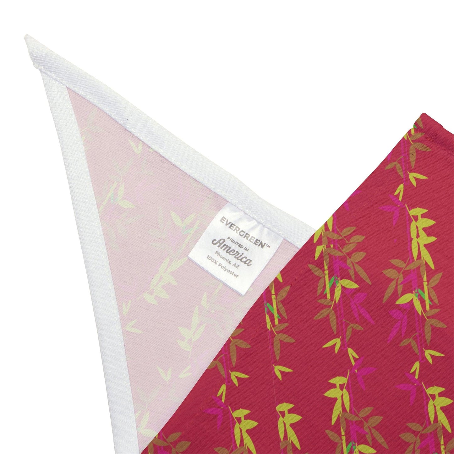 Miniaday Designs Red Bamboo Bandana for Pups - Miniaday Designs, LLC.