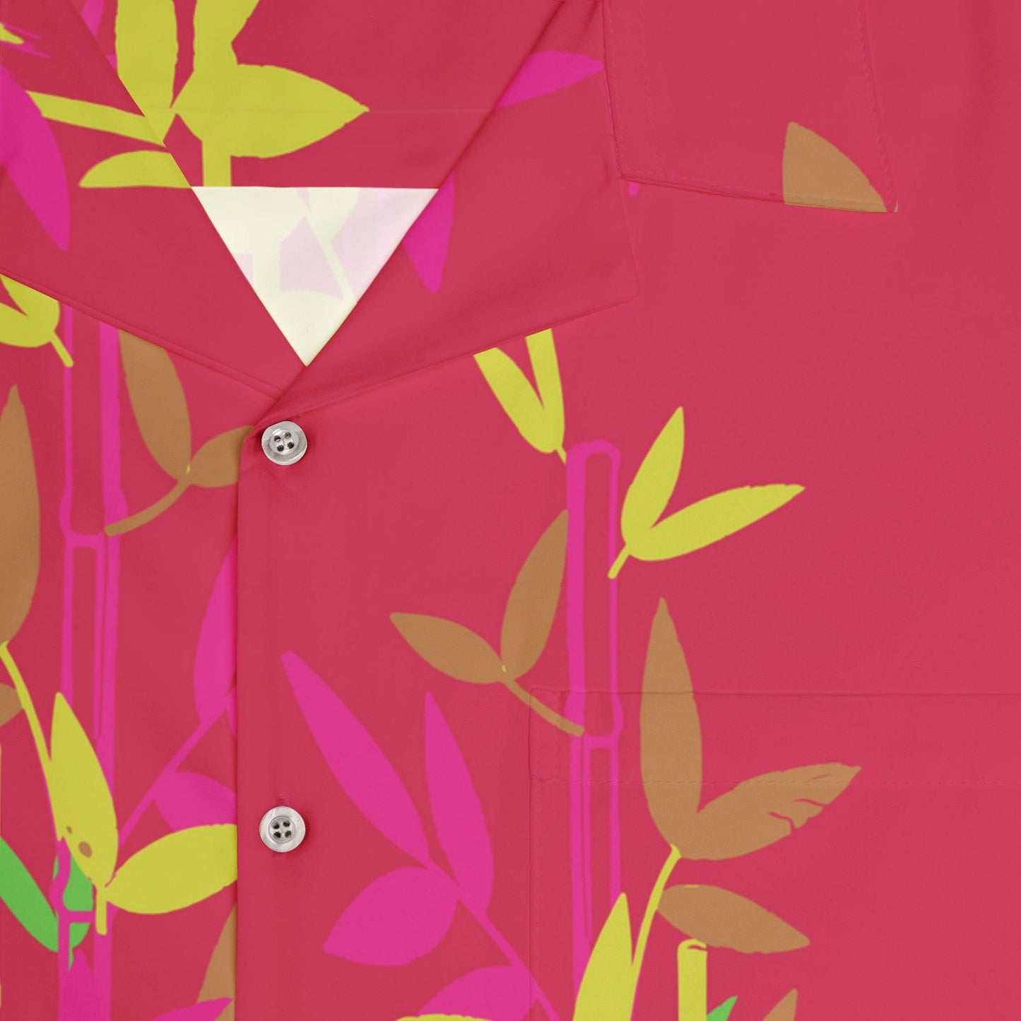 Miniaday Designs Red Bamboo Men's Hawaiian Shirt - Miniaday Designs, LLC.