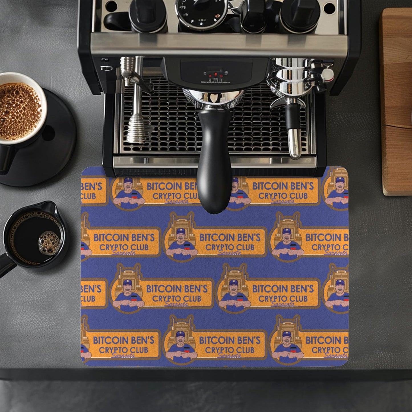 Coffee Mat 434027 Bitcoin Sarasota Coffee Mat 15.75"x11.8" - Miniaday Designs, LLC.