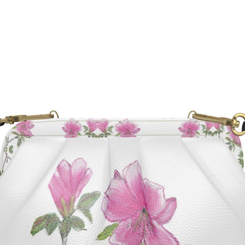 Sweet Azaleas Pleated Evening Bag - Miniaday Designs, LLC.