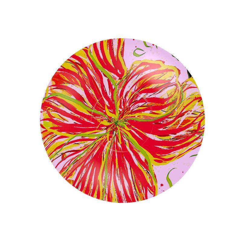 Hibiscus Celebration Designer China Cup and Saucer - Miniaday Designs, LLC.