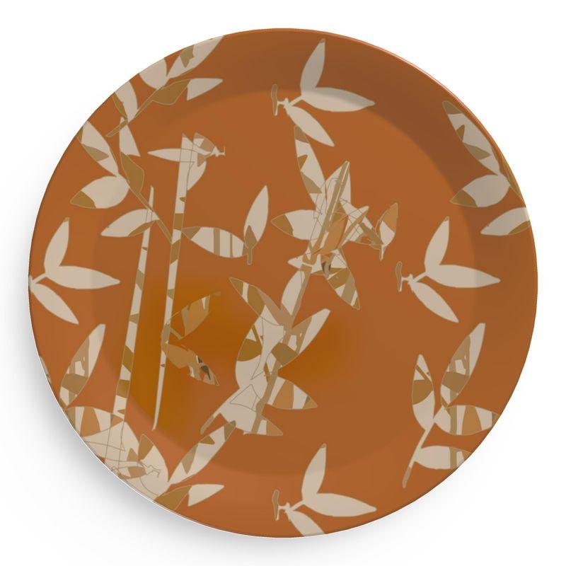 Bamboo with a Twist Party Plates - Miniaday Designs, LLC.