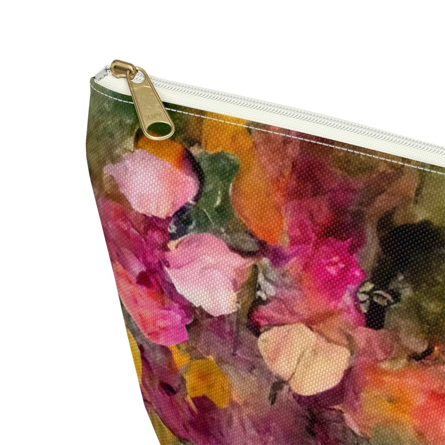 Cross-Processed Botanical Collection by Miniaday Designs, LLC. Accessory Pouch w T-bottom. (You may choose a black or white zipper) - Miniaday Designs, LLC.