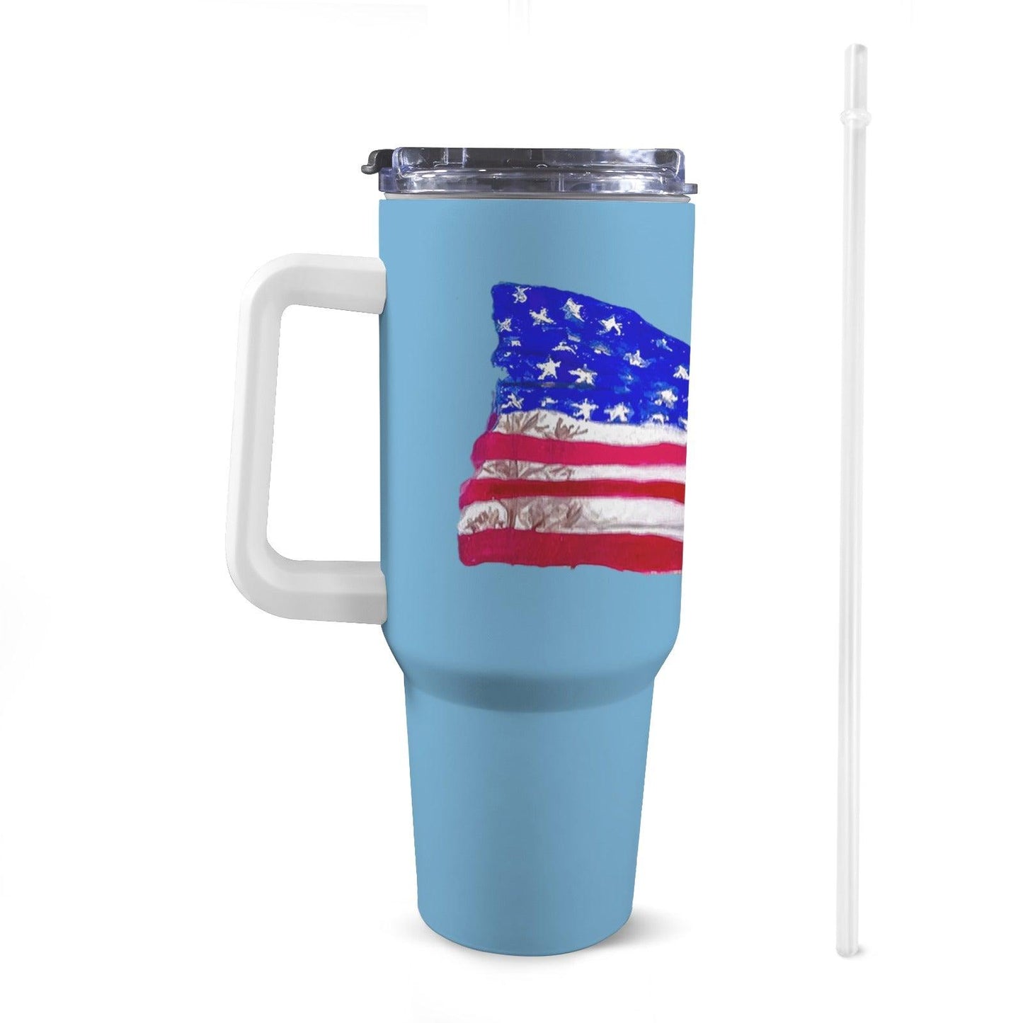 Miniaday Designs Patriotic 40 Oz Tumblers with Handles - Miniaday Designs, LLC.