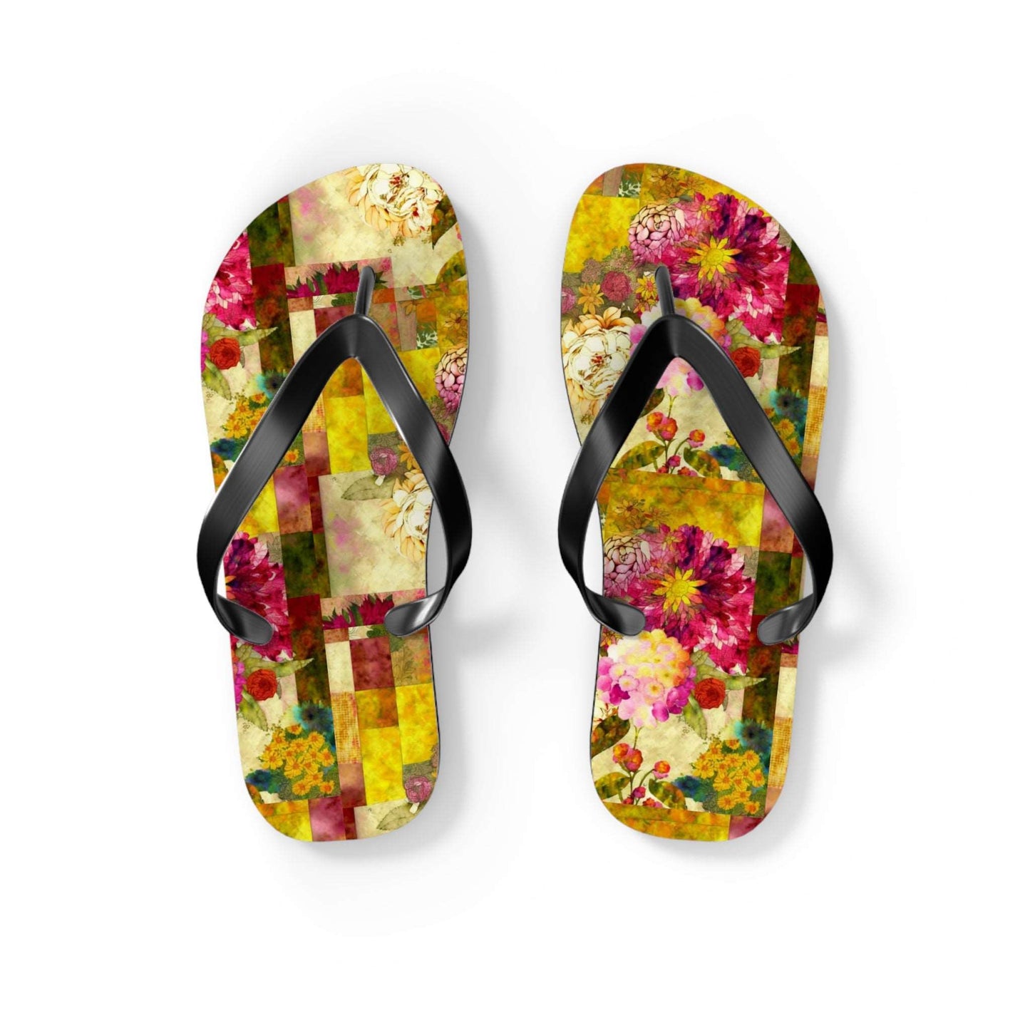 Cross-Processed Botanical Collection by Miniaday Designs, LLC. Flip Flops