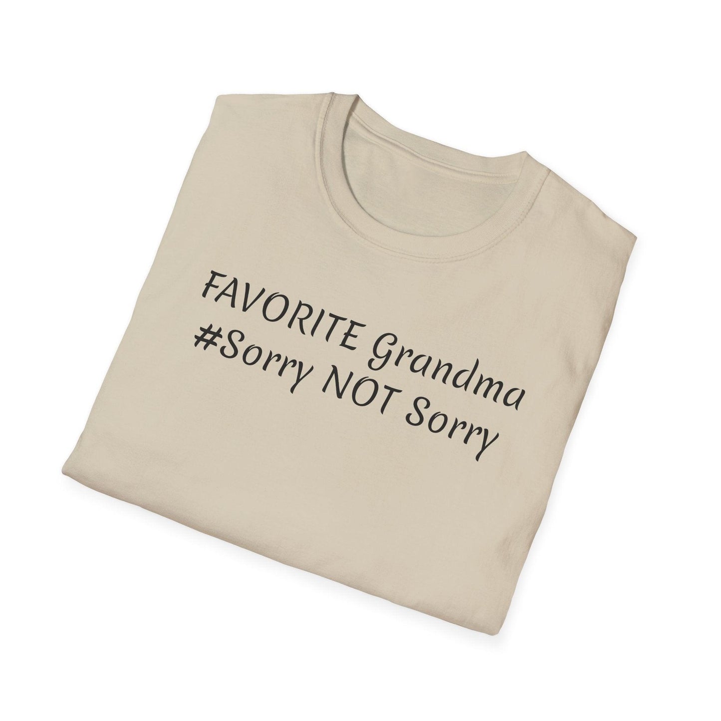 FAVORITE GRANDMA Unisex Softstyle T-Shirt - Miniaday Designs, LLC.