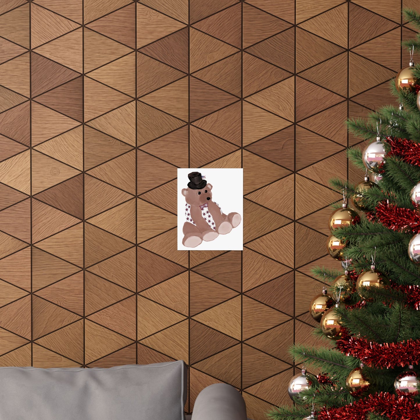 Patriotic Bear Matte Vertical Posters