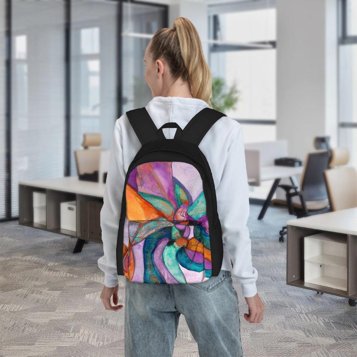 Rainbow Swirl Laptop Backpack - Miniaday Designs, LLC.