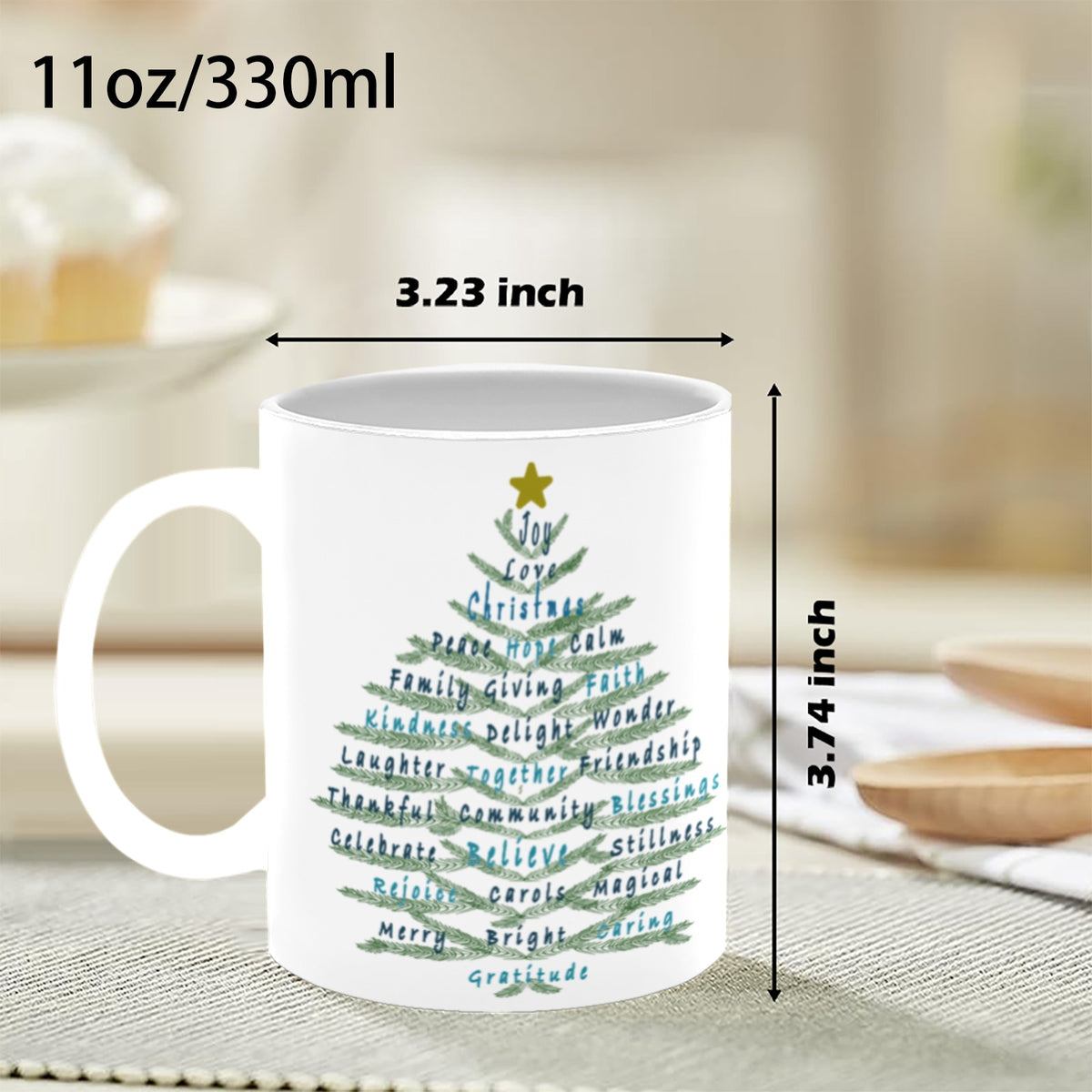 Blessings Message- Tree Mug | Artist-Designed 11 oz Mug