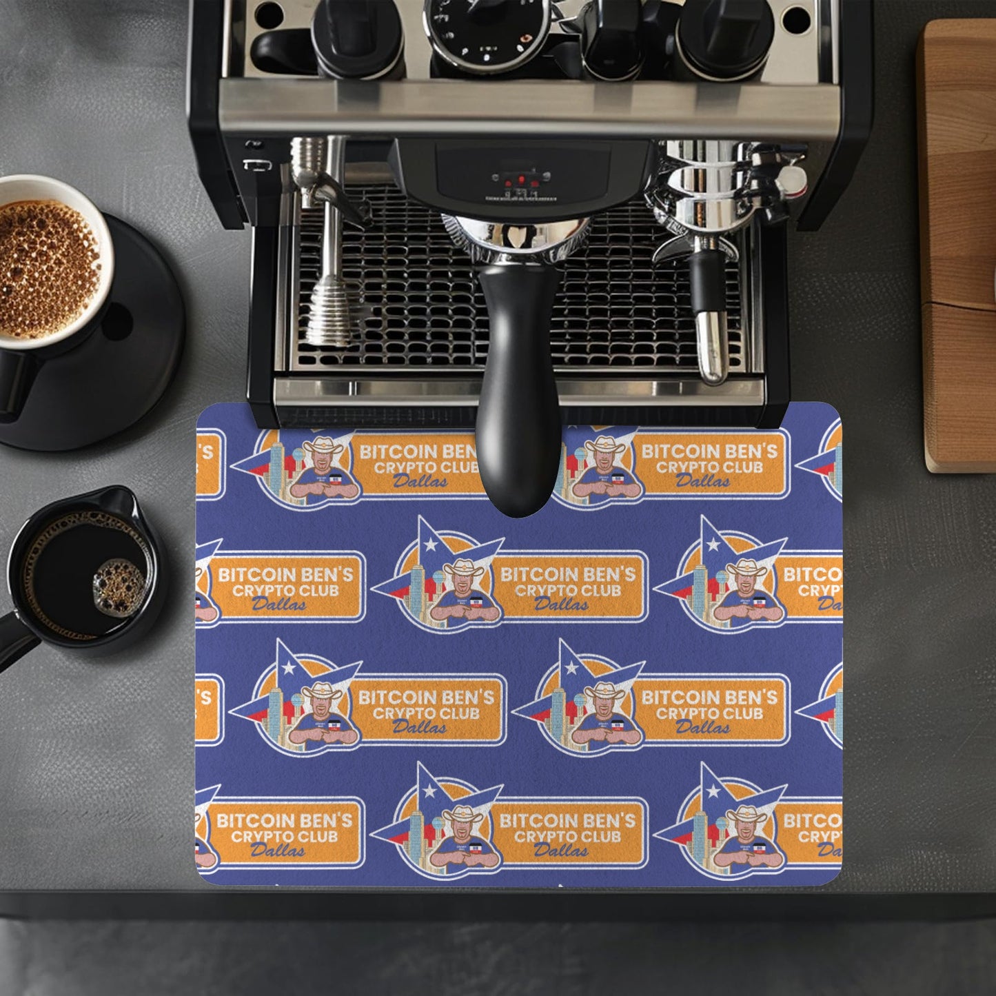 Coffee Mat 434027 Bitcoin Dallas Coffee Mat 15.75"x11.8" - Miniaday Designs, LLC.