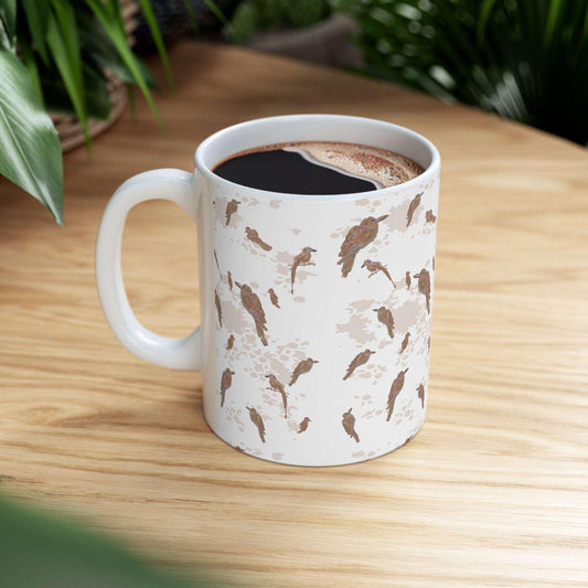 Ethereal Avian Silhouettes Collection by Miniaday Designs, LLC. Ceramic Mug 11oz - Miniaday Designs, LLC.