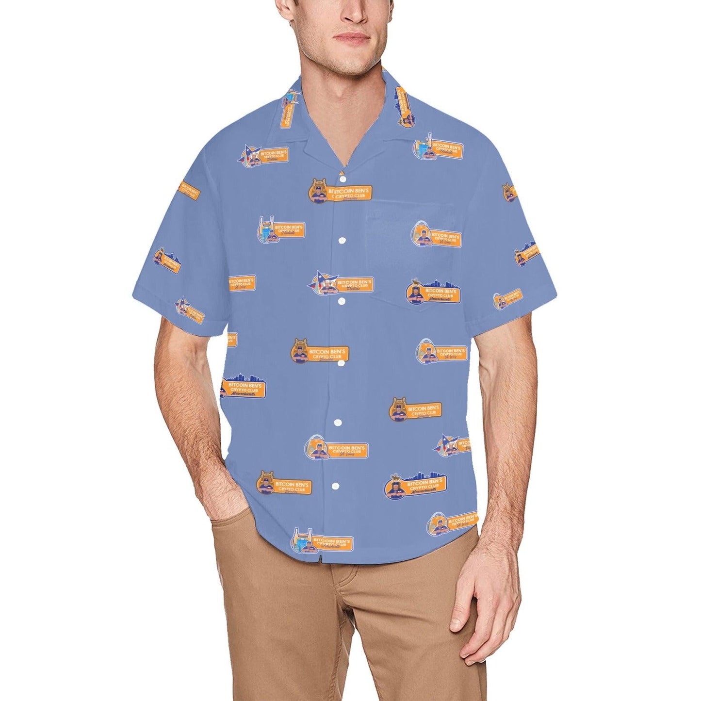 Bitcoin Ben Crypto Club 5 Club Hawaiian Shirts - Miniaday Designs, LLC.