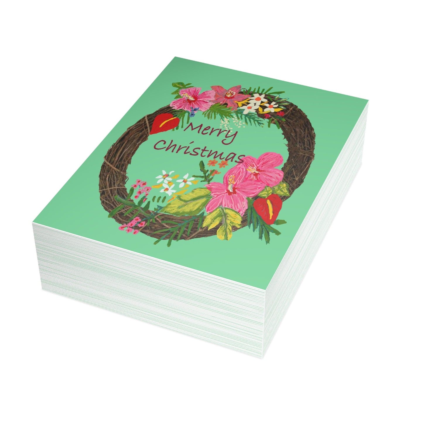 Miniaday Designs Tropical Christmas Postcard Bundles (envelopes included) - Miniaday Designs, LLC.