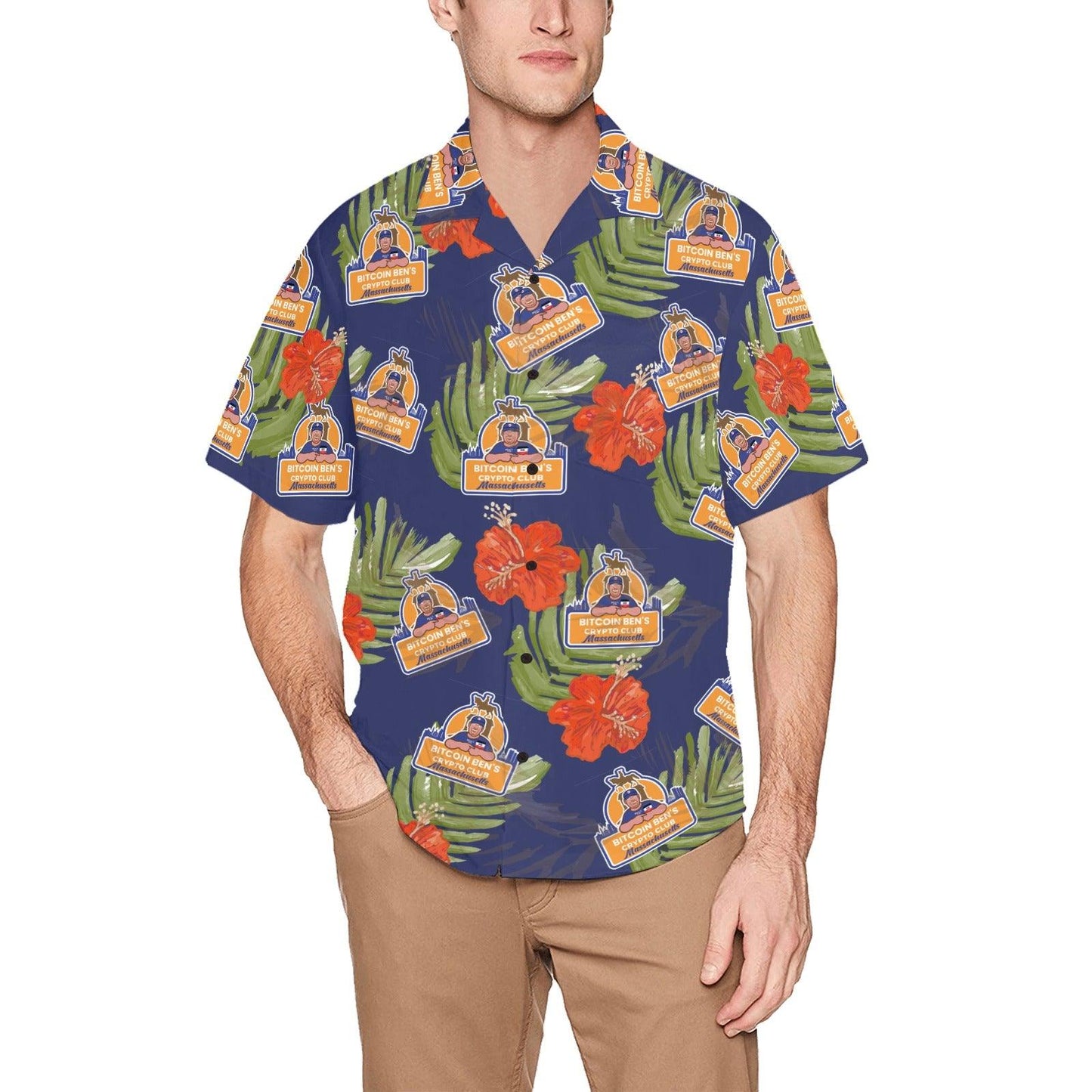Tropical Hawaiian Shirt Bitcoin Ben Mass Crypto Club Shirts - Miniaday Designs, LLC.