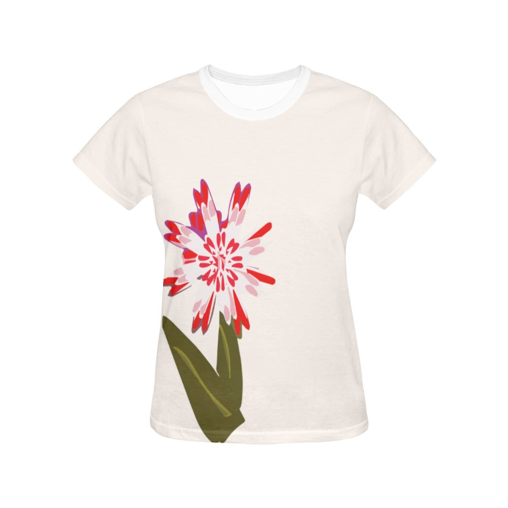 Miniaday Designs Single Bloom Women's Tshirt