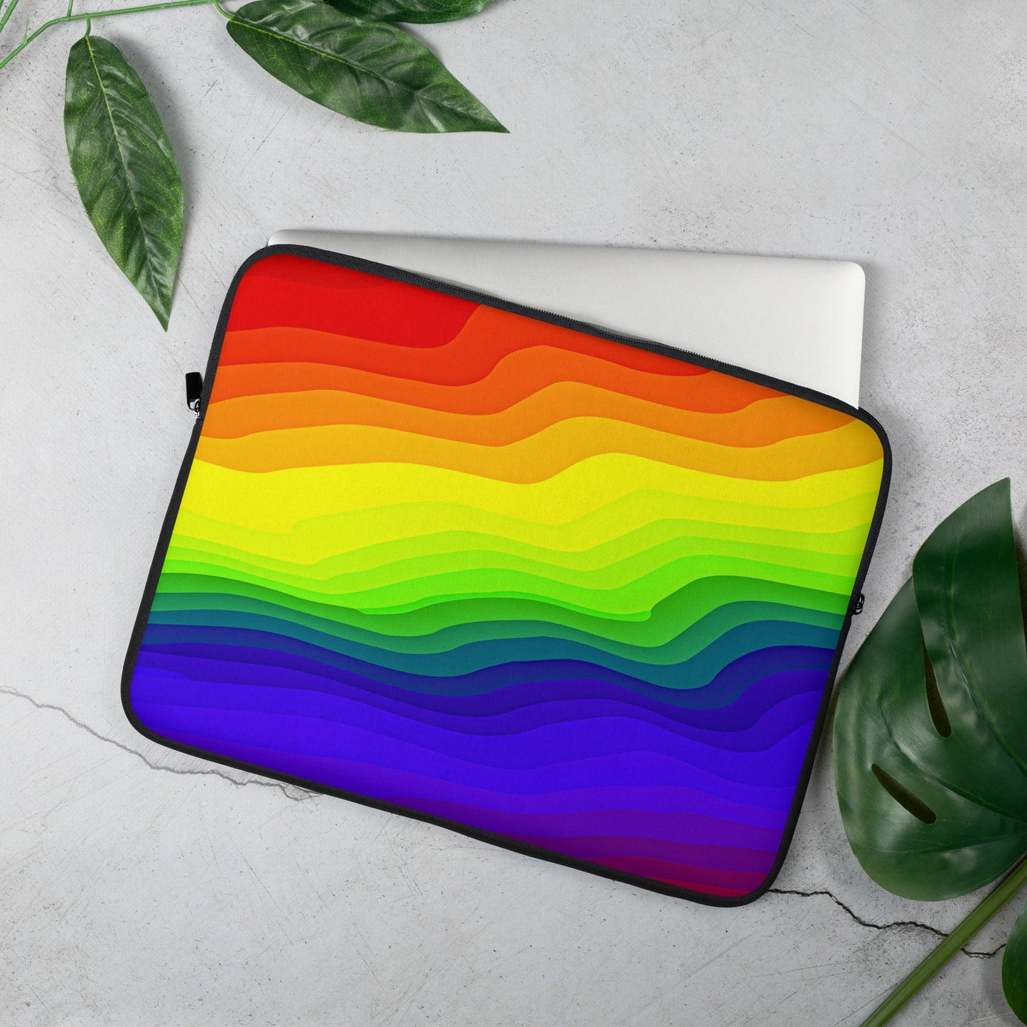 Miniaday Designs Laptop Sleeve Ryan's Rainbow Multicolor - Miniaday Designs, LLC.