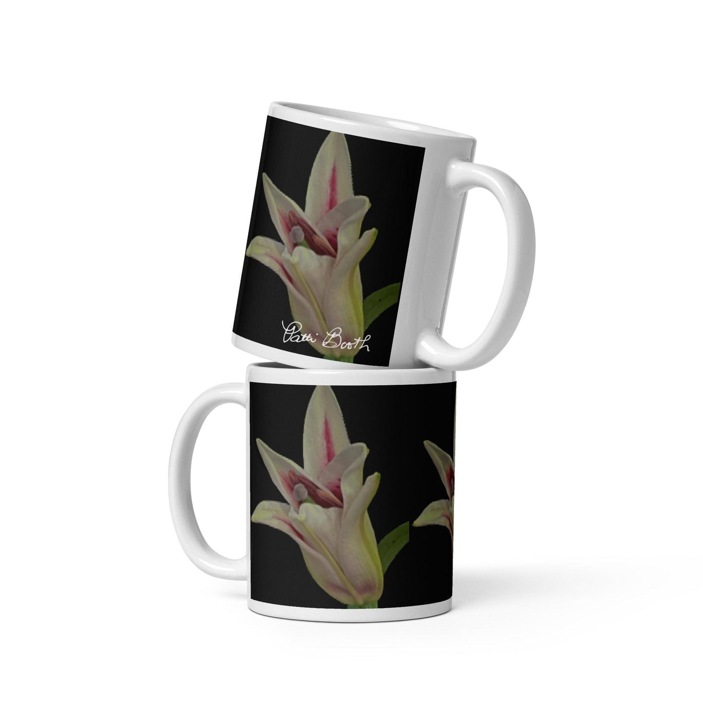 Lily Photo White Mug Signed FREE SHIPPING for BULK ORDERS - Miniaday Designs, LLC.