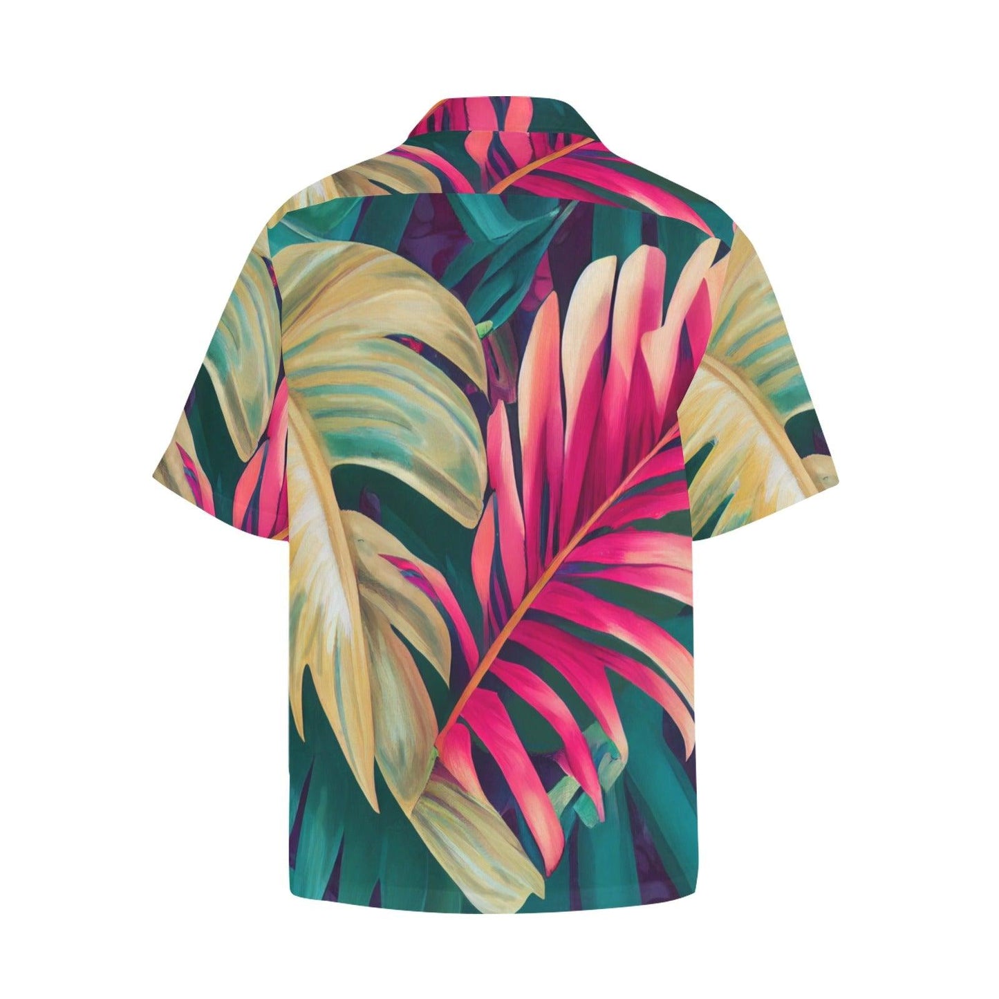 Enchanting Foliage Hawaiian Shirt Hawaiian Shirt with Chest Pocket&Merged Design (T58) - Miniaday Designs, LLC.