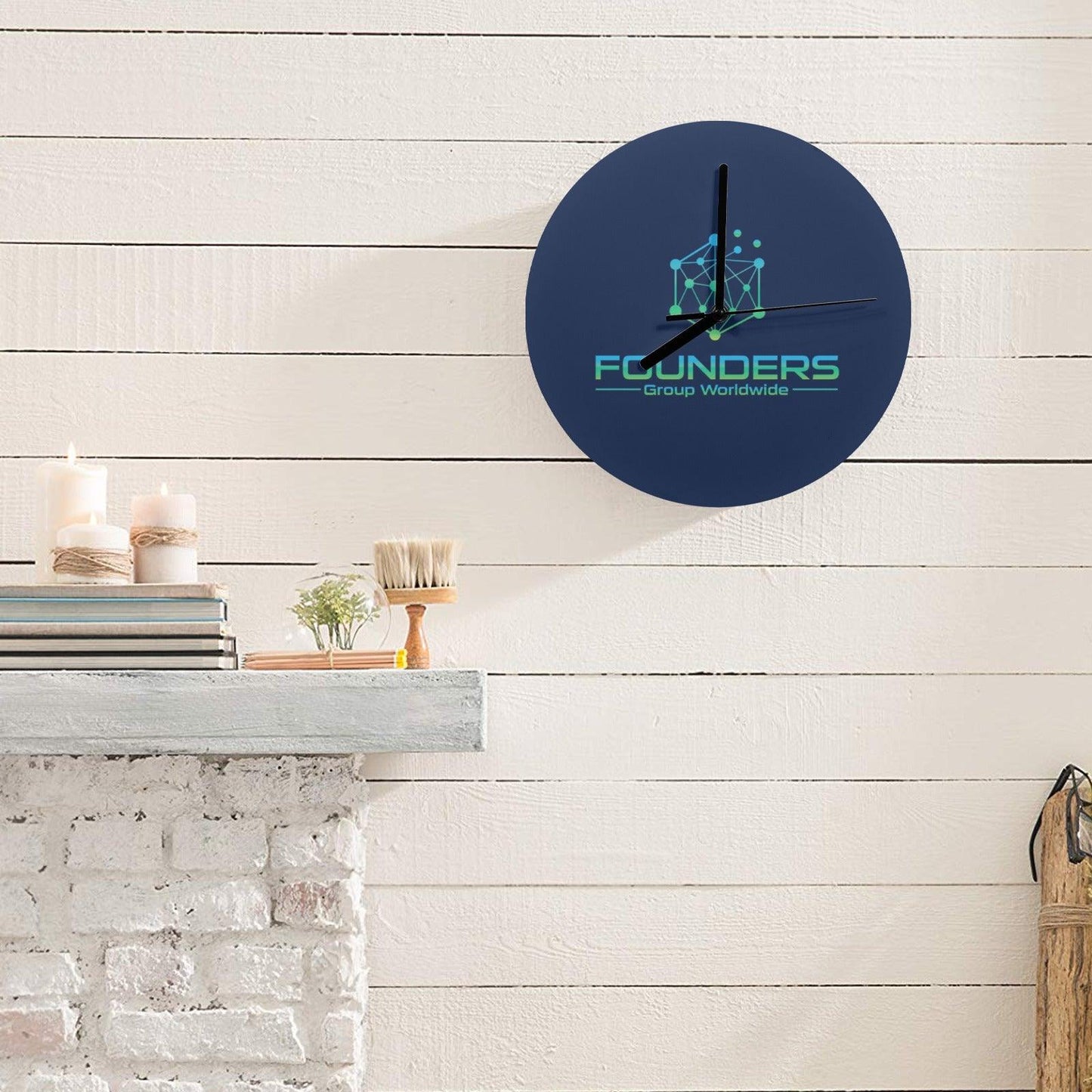 Miniaday Designs Bitcoin Ben Founders Group Clock MDF Wall Clock - Miniaday Designs, LLC.