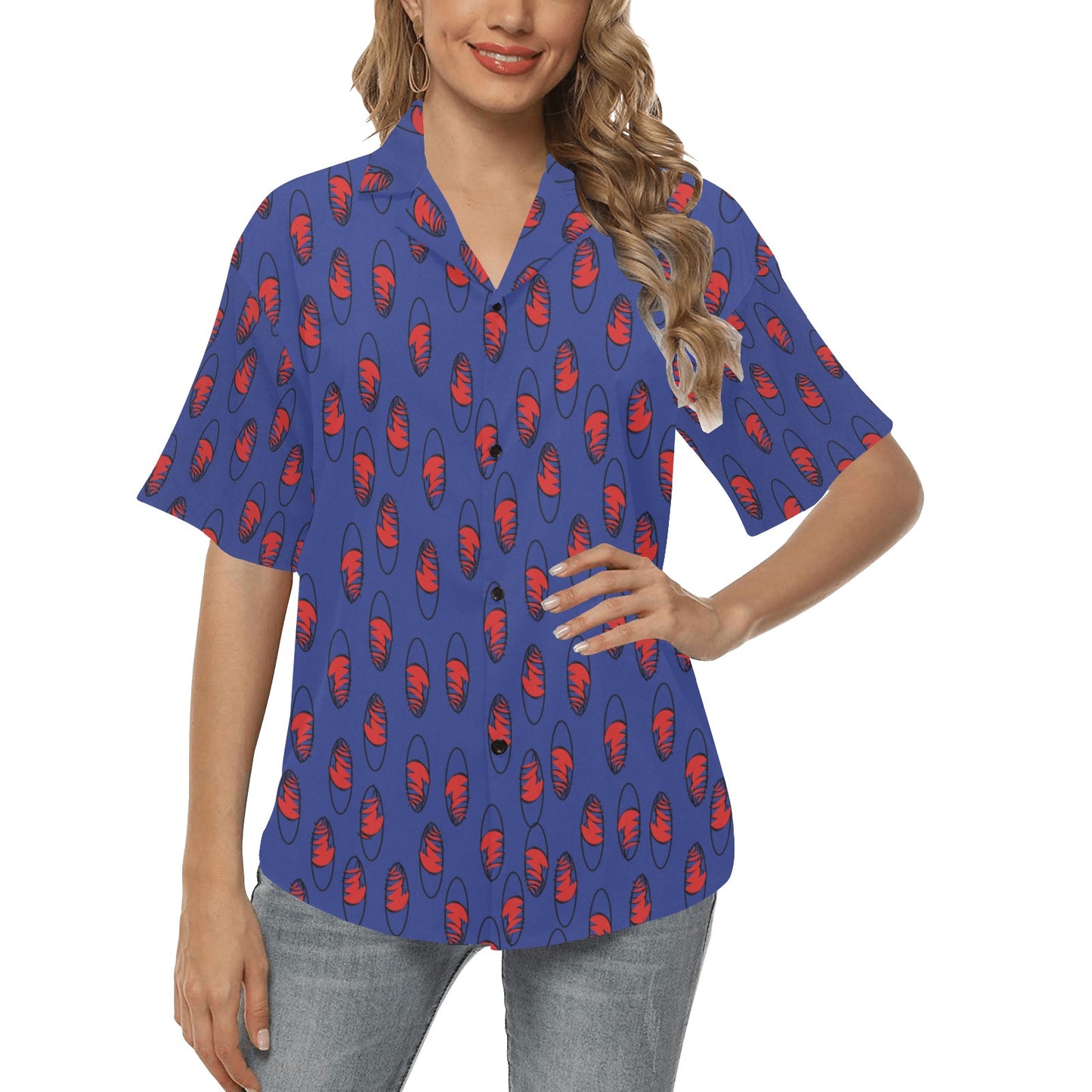 Miniaday Designs Busy Day Women's Hawaiian Shirt 9 Colors