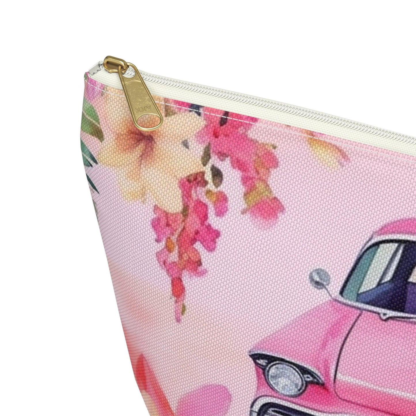 Pink Paradise Roadtrip Collection by Miniaday Designs, LLC. Accessory Pouch w T-bottom ( 2 Sizes) - Miniaday Designs, LLC.