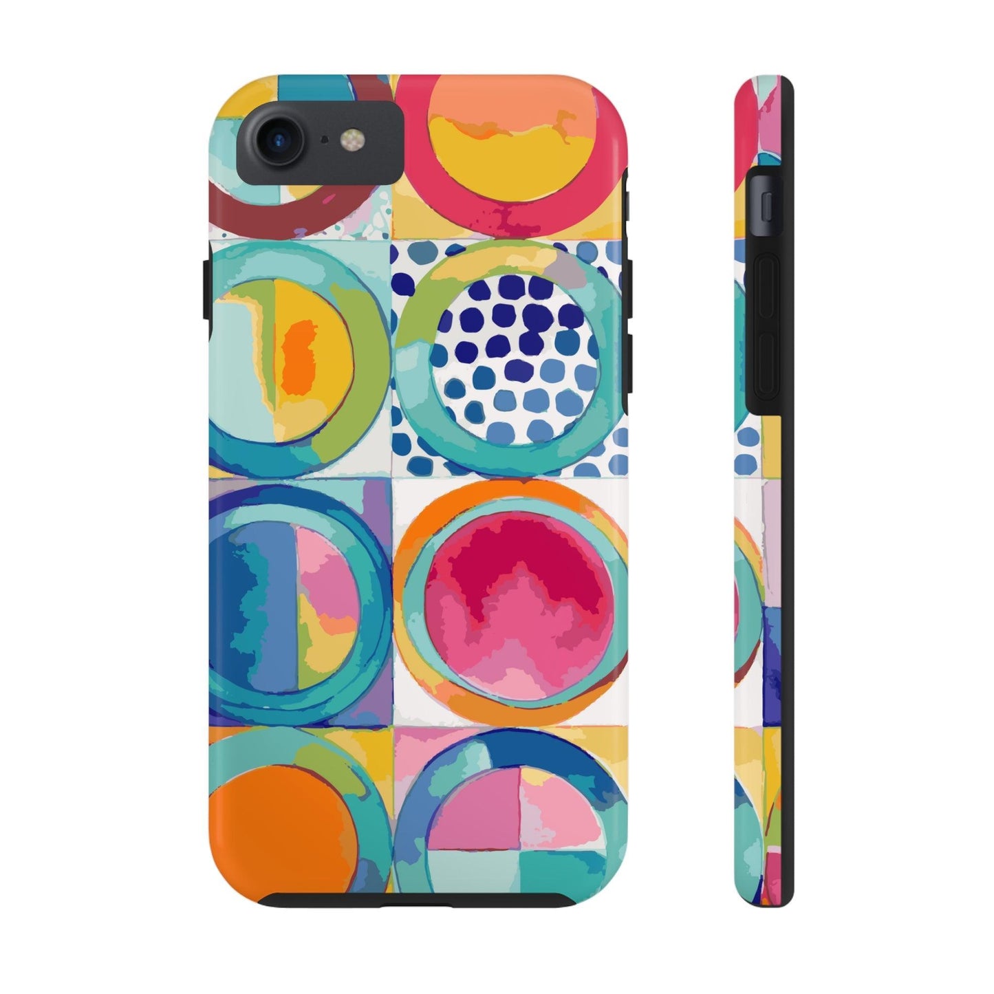 Vibrant Circle Mosaic Collection by Miniaday Designs, LLC. Tough Phone Cases, Case-Mate - Miniaday Designs, LLC.