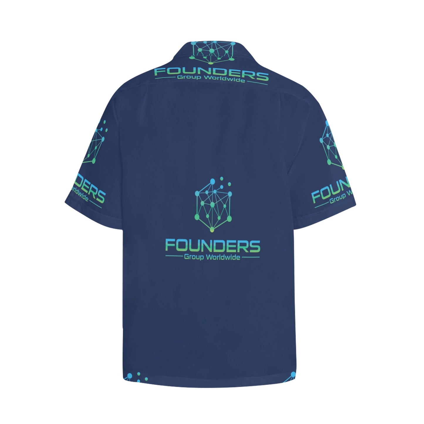 Miniaday Designs Bitcoin Ben's Founders Group Logo Hawaiian Shirt with Chest Pocket