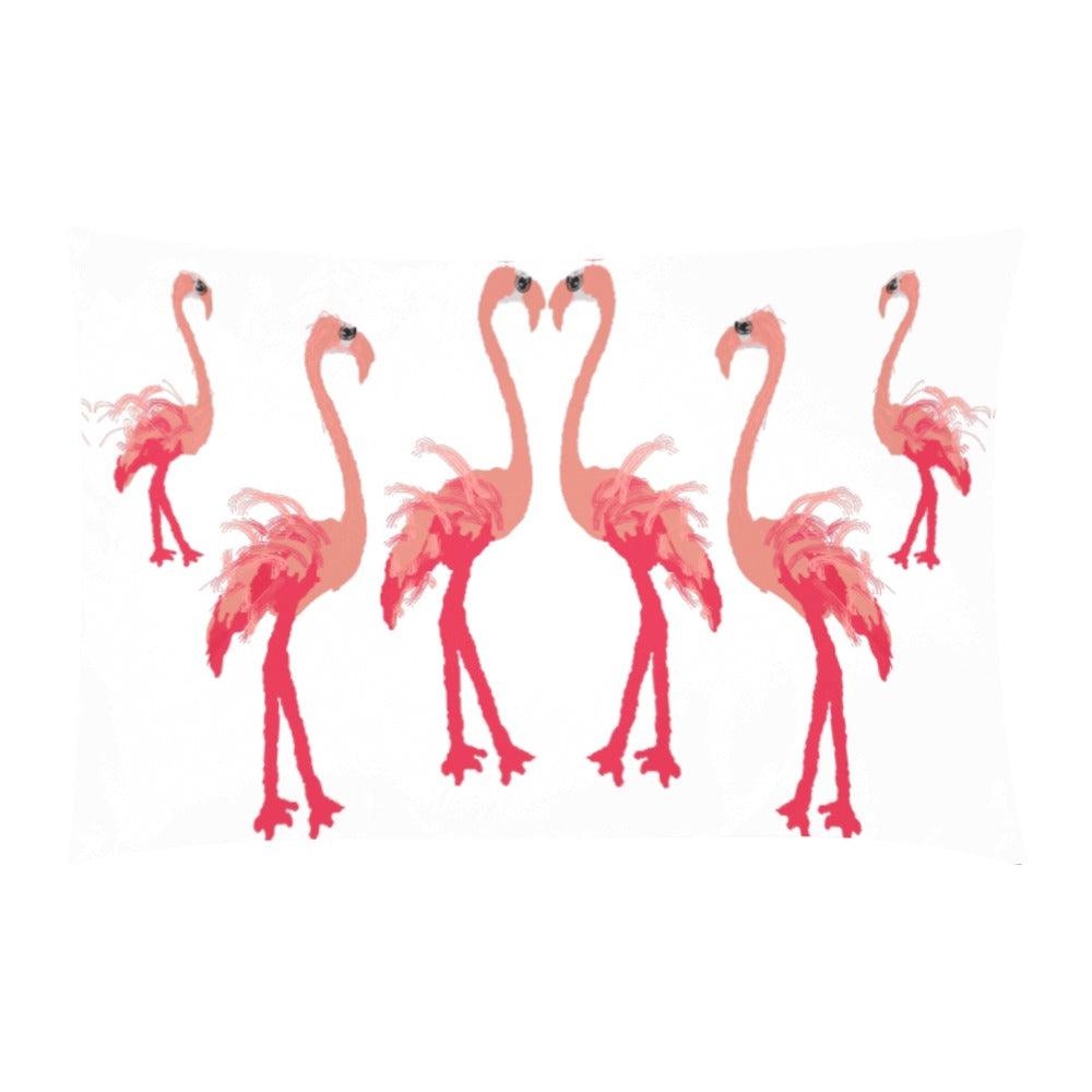 Miniaday Designs Fuschia Feathers Flamingo 3 x 3-Piece Bedding Set - Miniaday Designs, LLC.