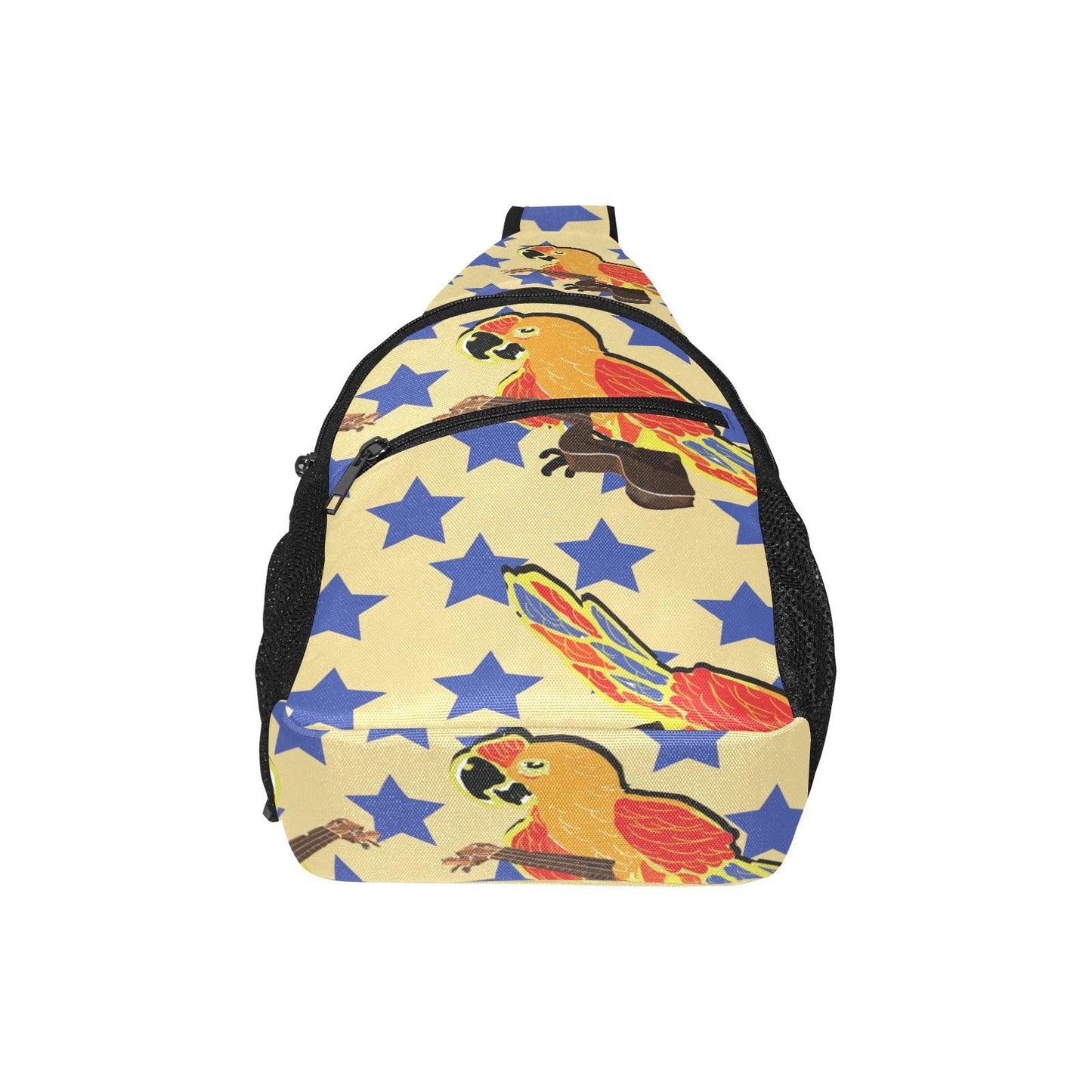 parrots and guitar chest bag All Over Print Chest Bag (Model 1719) - Miniaday Designs, LLC.