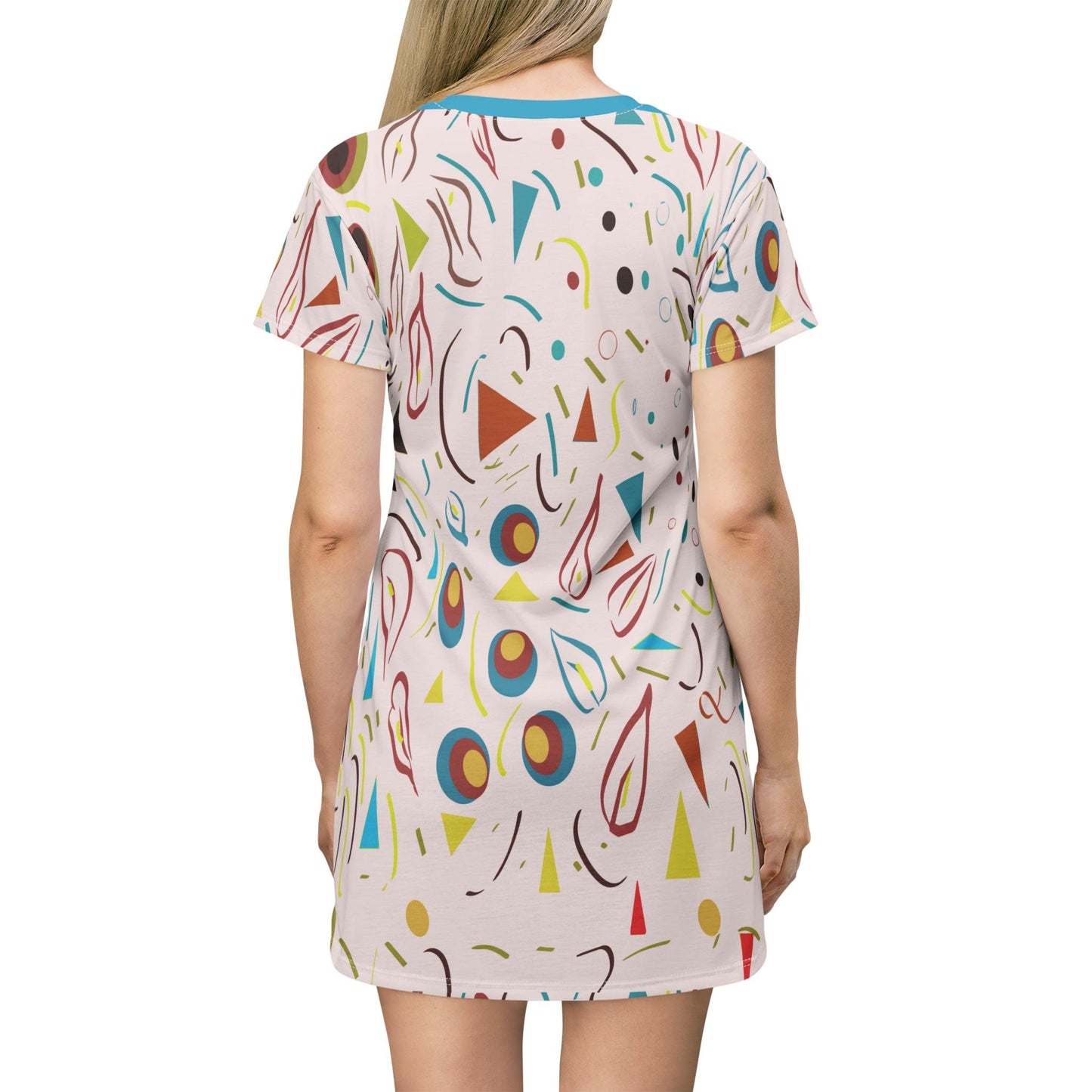 Nostalgic Confetti Carnival Collection by Miniaday Designs, LLC. T-Shirt Dress - Miniaday Designs, LLC.