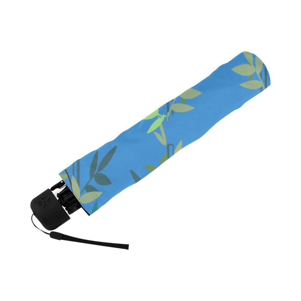 Miniaday Designs Blue Bamboo Anti-UV Foldable Umbrella - Miniaday Designs, LLC.