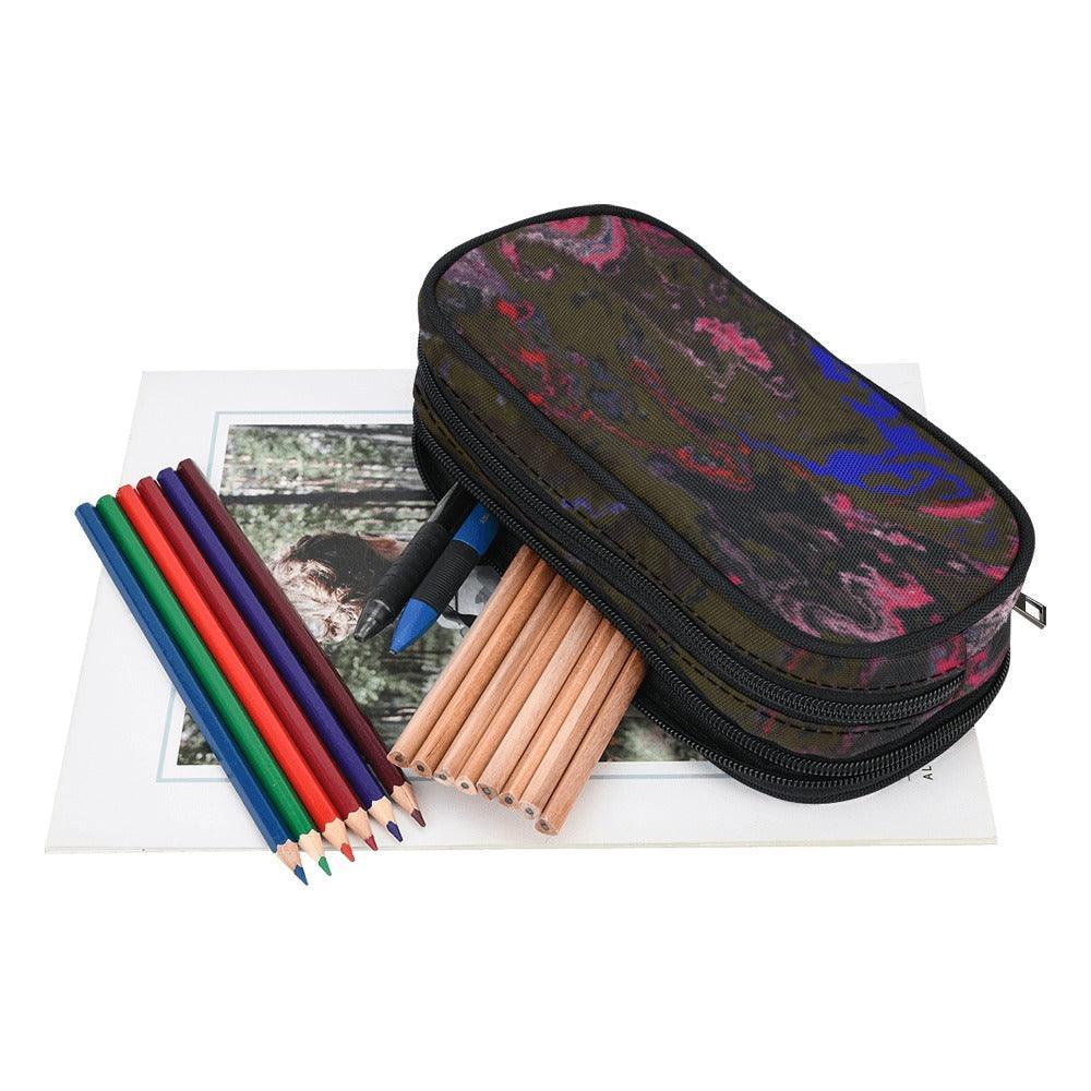 Miniaday Designs Pencil Pouch by Ryan Large Multicolor Unisex - Miniaday Designs, LLC.