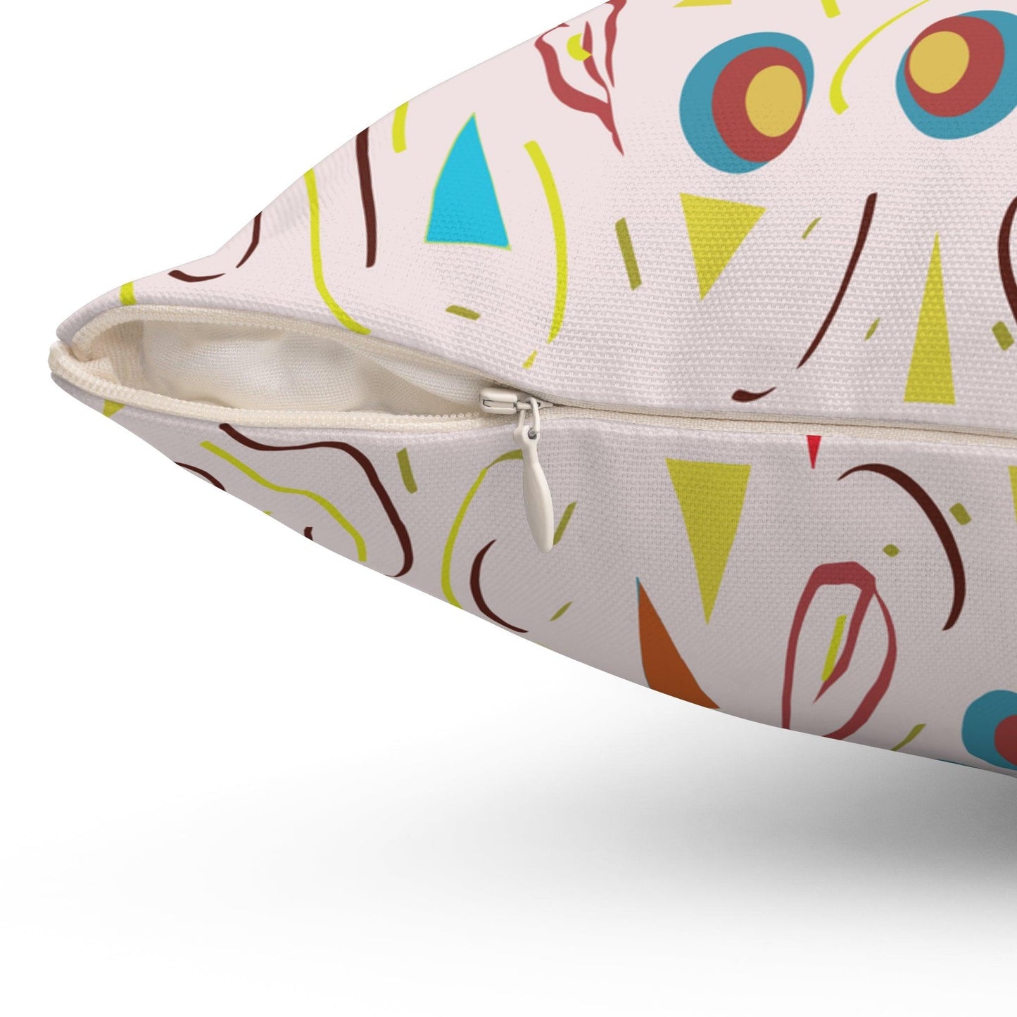 Nostalgic Confetti Carnival Collection by Miniaday Designs, LLC. Spun Polyester Square Pillow - Miniaday Designs, LLC.