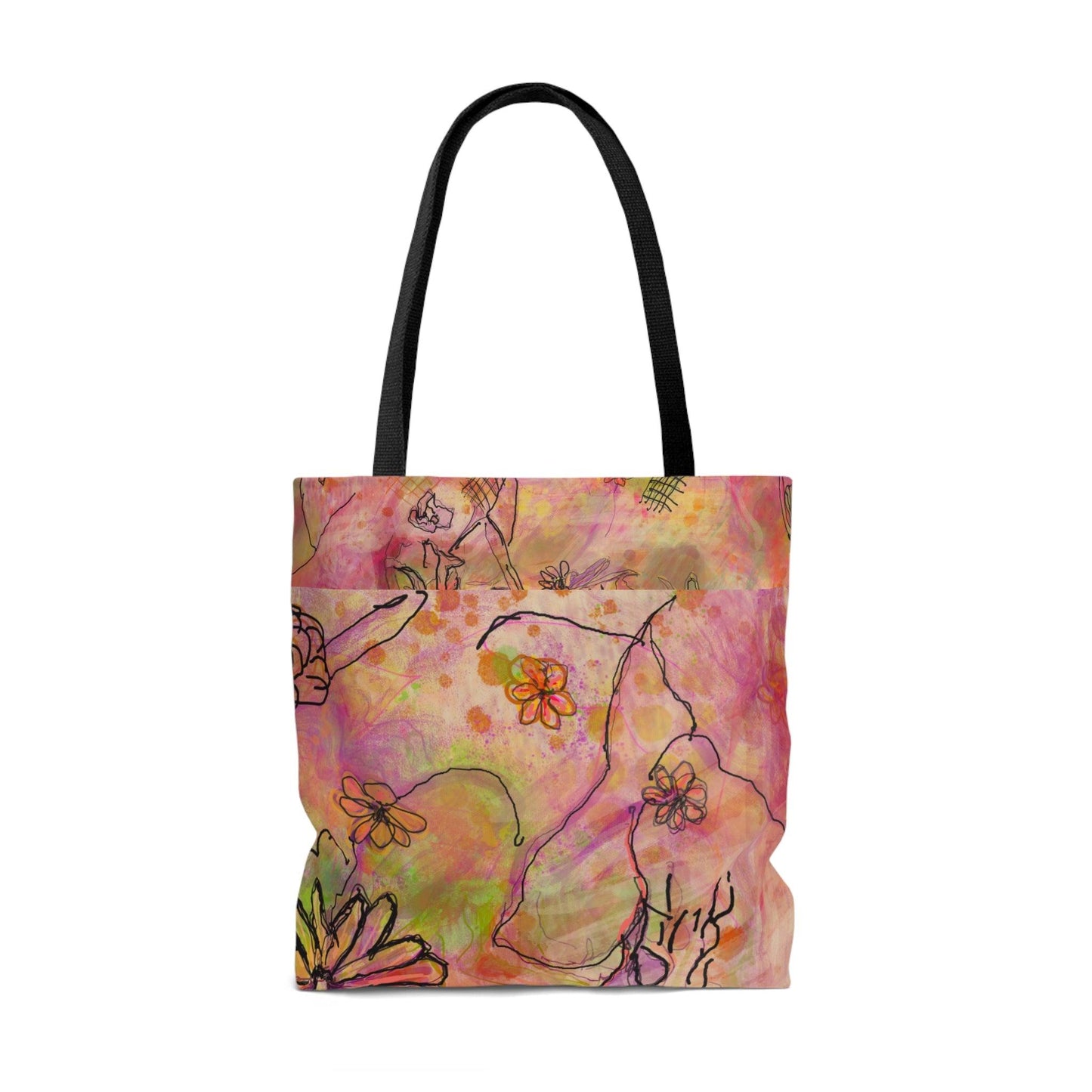 Miniaday Designs Iridescent Dragonfly Tote Bag Brown - Miniaday Designs, LLC.