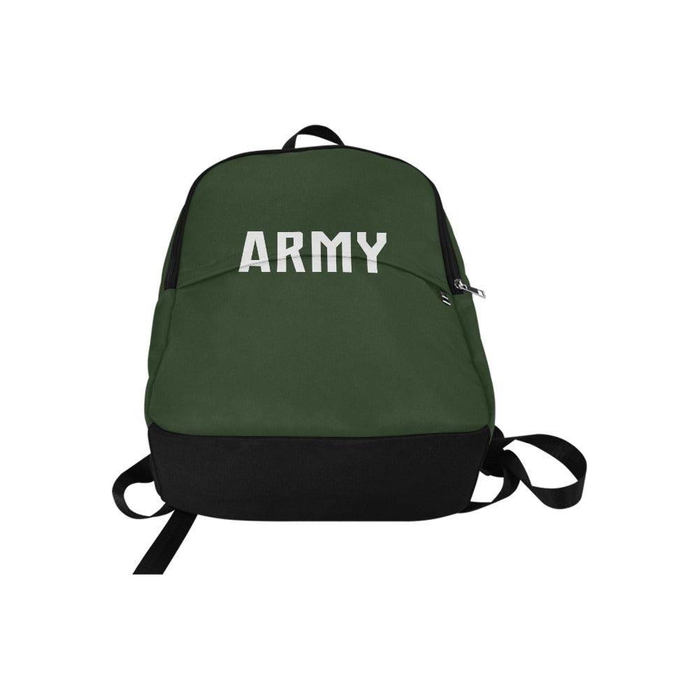 Miniaday Designs ARMY Unisex Casual Backpack Green - Miniaday Designs, LLC.