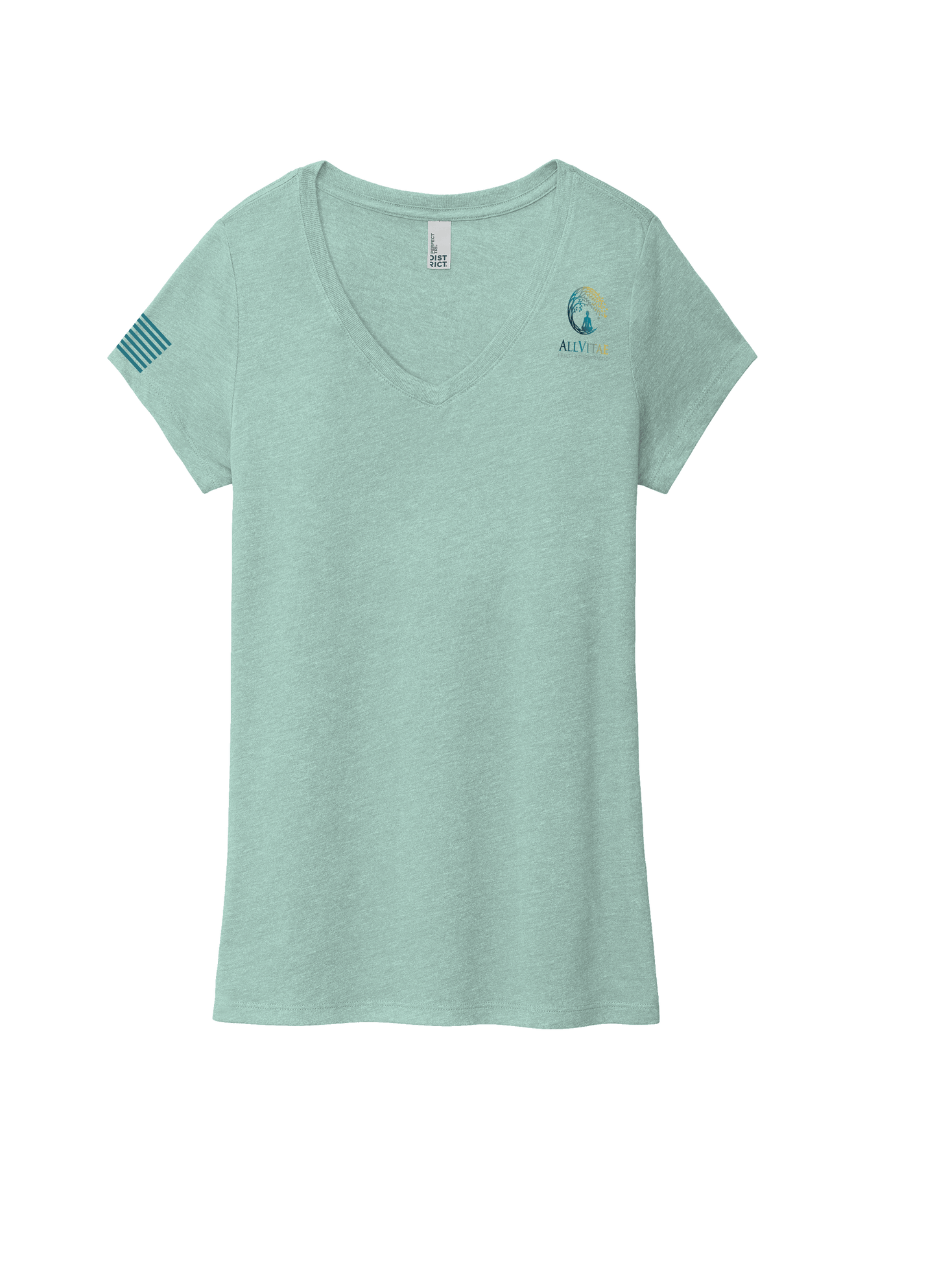 Allvitae V Neck Shorter V Neck T Shirt