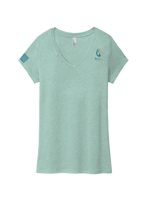 Allvitae V Neck Shorter V Neck T Shirt