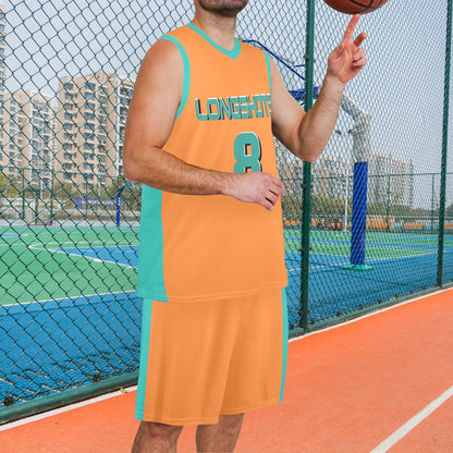 James Jersey Thomas #8 Men's V-Neck Basketball Uniform