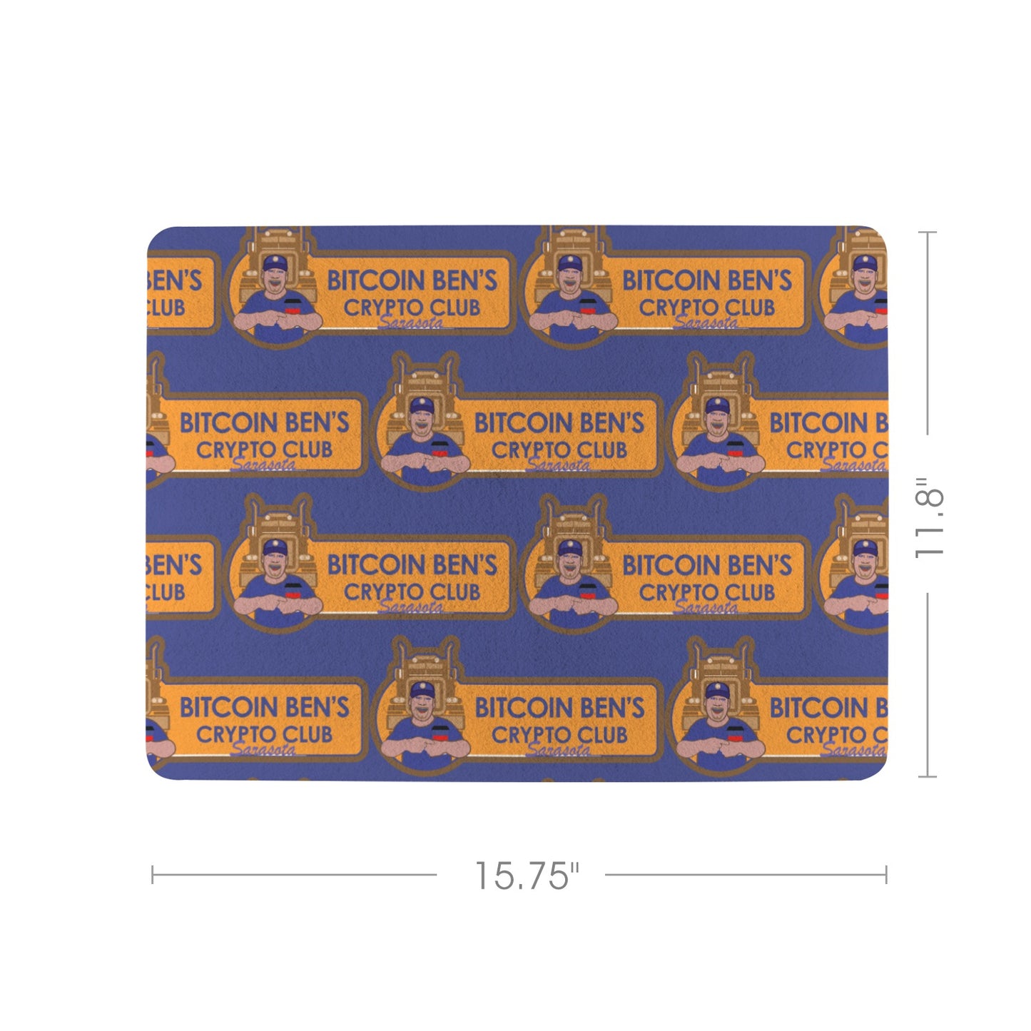 Coffee Mat 434027 Bitcoin Sarasota Coffee Mat 15.75"x11.8" - Miniaday Designs, LLC.