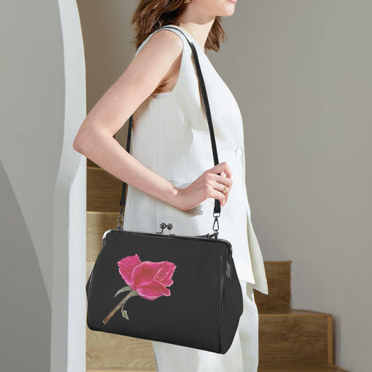La Collection Fleur | Watercolor Kisslock Handbag
