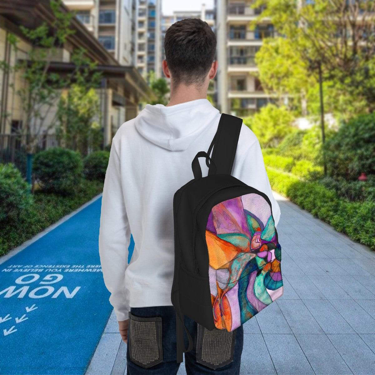 Rainbow Swirl Laptop Backpack - Miniaday Designs, LLC.