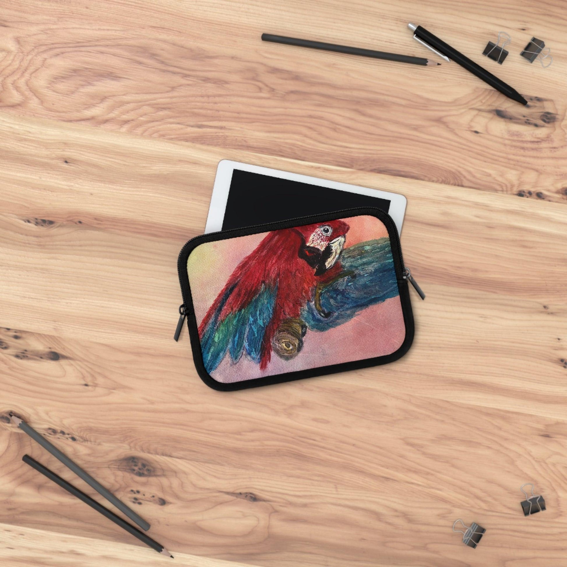 Miniaday Designs Parrot Laptop Sleeve Unisex Multicolor - Miniaday Designs, LLC.
