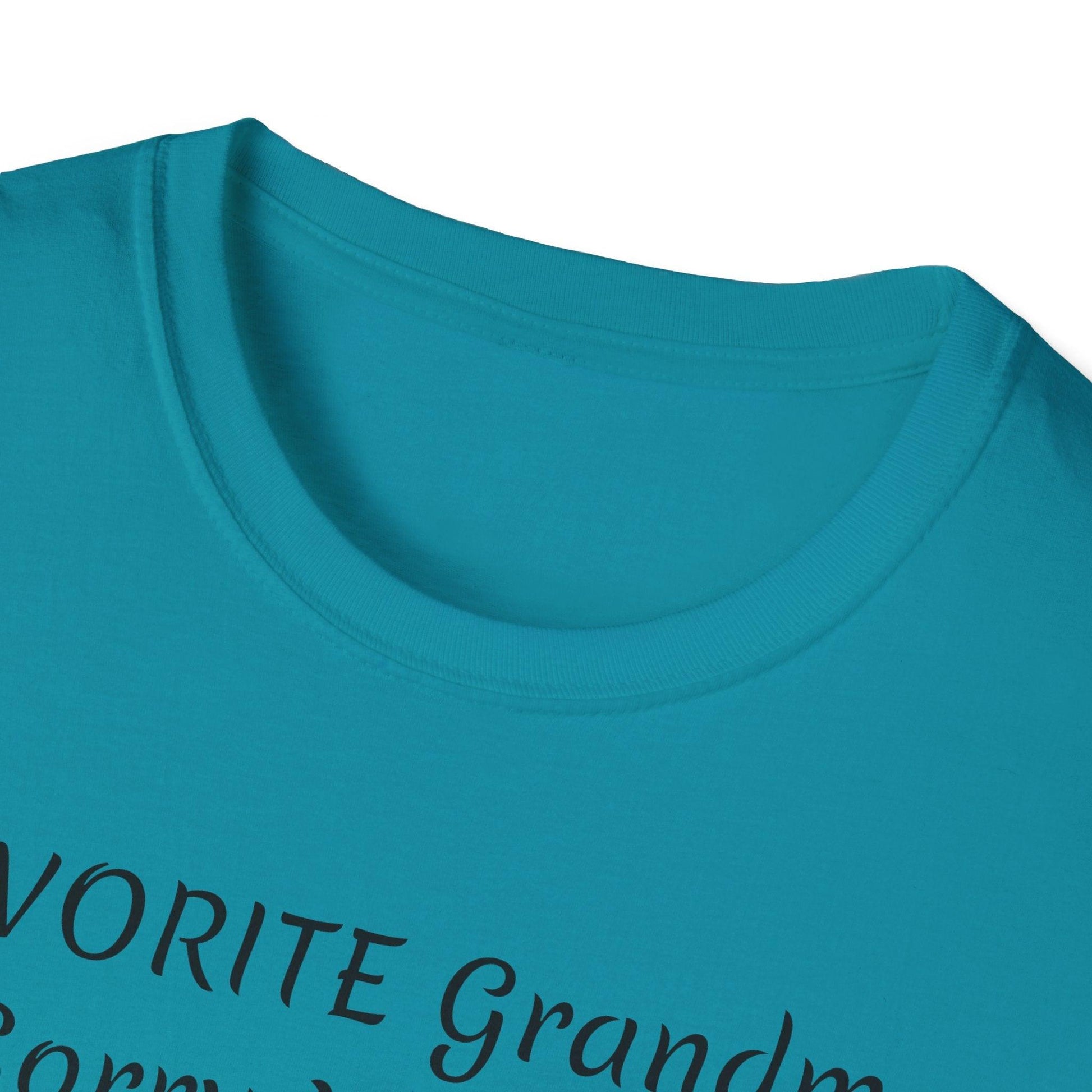 FAVORITE GRANDMA Unisex Softstyle T-Shirt - Miniaday Designs, LLC.