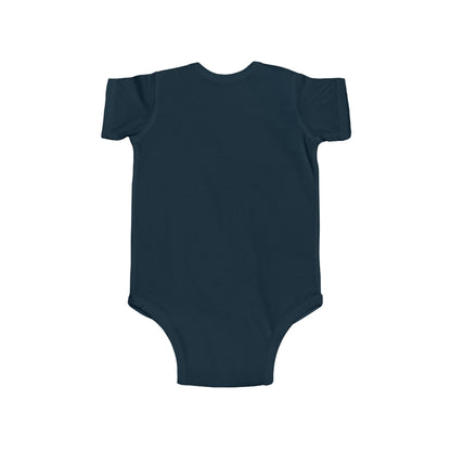Teddy Bear with Green Tie Infant Fine Jersey Bodysuit
