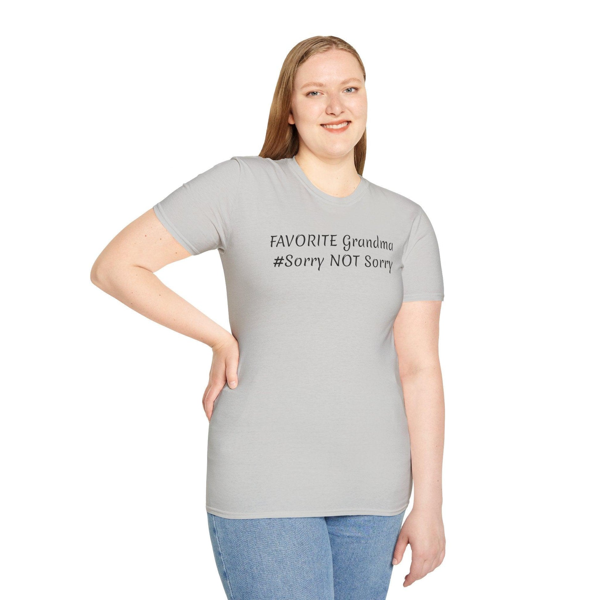 FAVORITE GRANDMA Unisex Softstyle T-Shirt - Miniaday Designs, LLC.