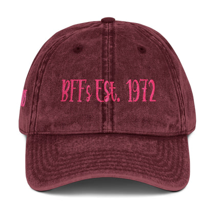 BFF 4.5" x 1.6" Length and Height Haystack 2025 Vintage Cap (Embroidery)