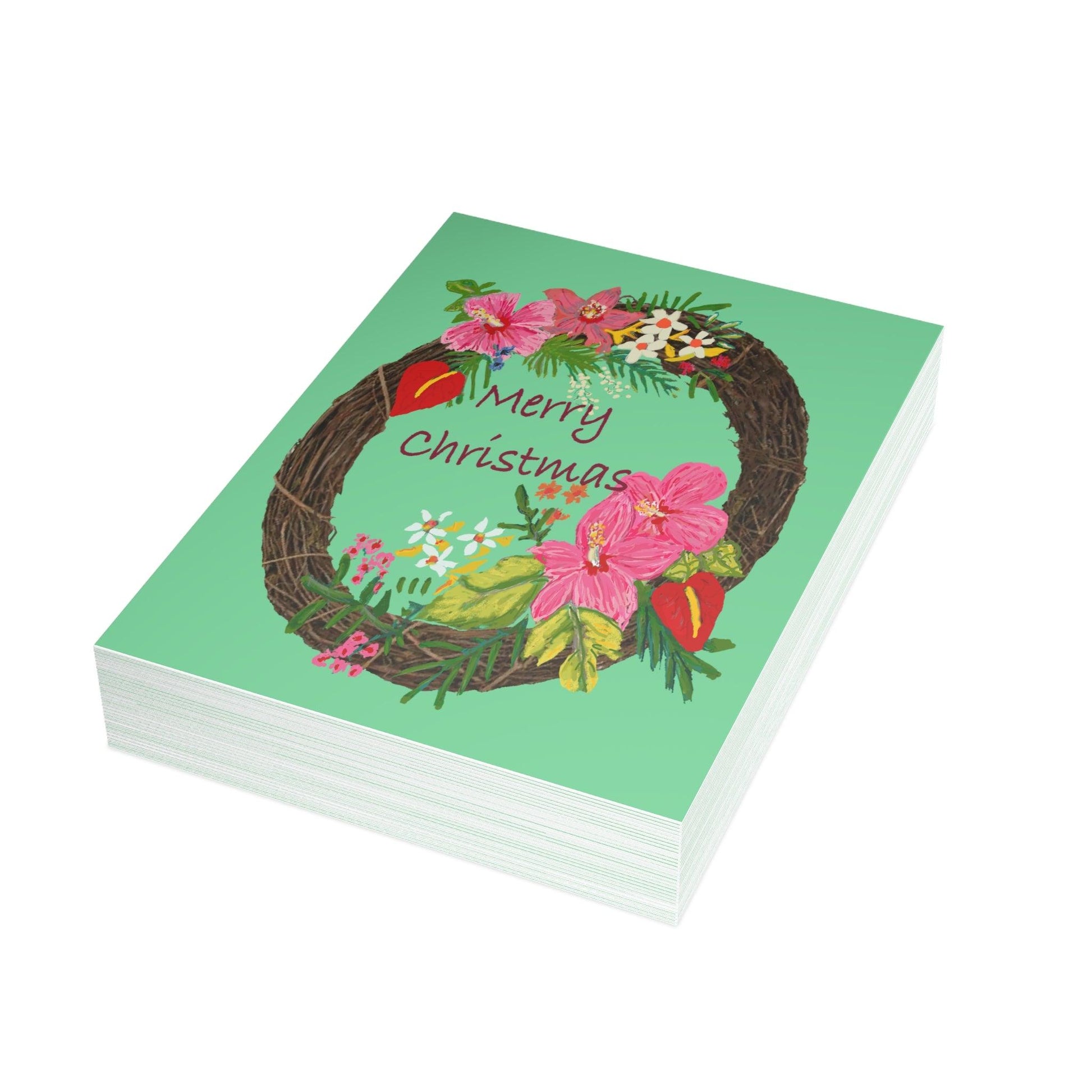 Miniaday Designs Tropical Christmas Postcard Bundles (envelopes included) - Miniaday Designs, LLC.