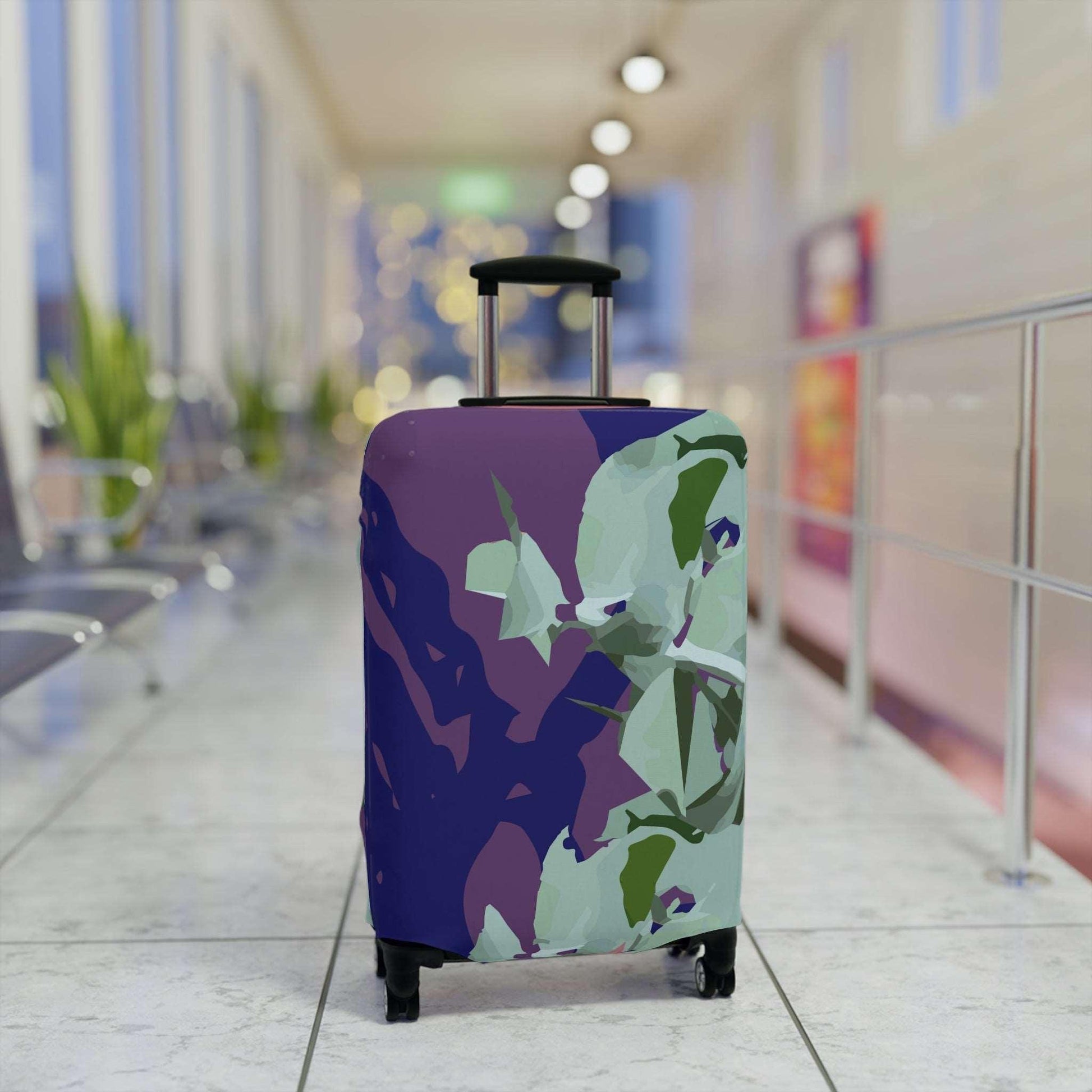 Floral Abstraction Harmony Collection by Miniaday Designs, LLC. Luggage Cover - Miniaday Designs, LLC.